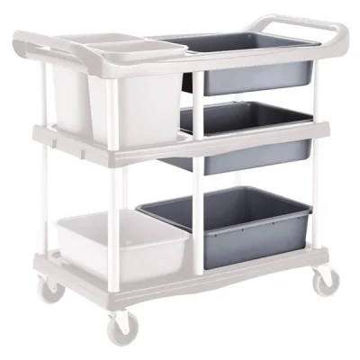 Biradlı Brd-51-01A Servis Arabası Yedek Kovası-Büyük 38x53x16 Cm