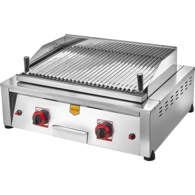 Remta R70CE(L) 70 cm Gazlı Lavtaşlı Izgara CE Belgeli 70 x 37 cm