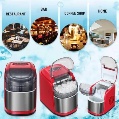 VOSCO VHZB-12C Buz Makinesi Kırmızı 12 Kg