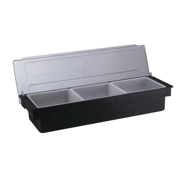 Biradlı Brd-H10311 3 Lü Polikarbon Kapaklı Bar Konteyner 50x16x9 Cm