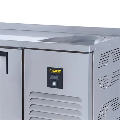 Gast TTEB1210 Tezgah Tipi 2 Kapılı Geniş Evyeli Buzdolabı