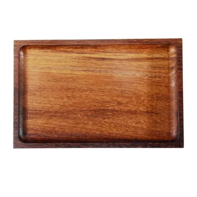 Biradlı Grv-1790 İroko Tabak 25x16 Cm