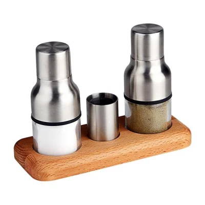Biradlı Grv-244 3 Lü Tuzluk Takımı Standlı 17,5x7.5 Cm