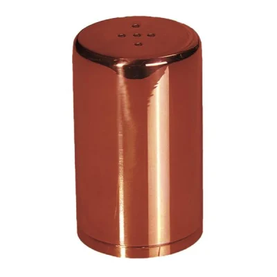 Biradlı Grv-297-Bakır Groovy Yuvarlak Bodur Biberlik Çap 4Cm H:6,5 Cm