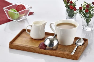 Biradlı Grv-302 Ahşap Standlı Dikdörtgen Nescafe Seti 24X14X2 Cm