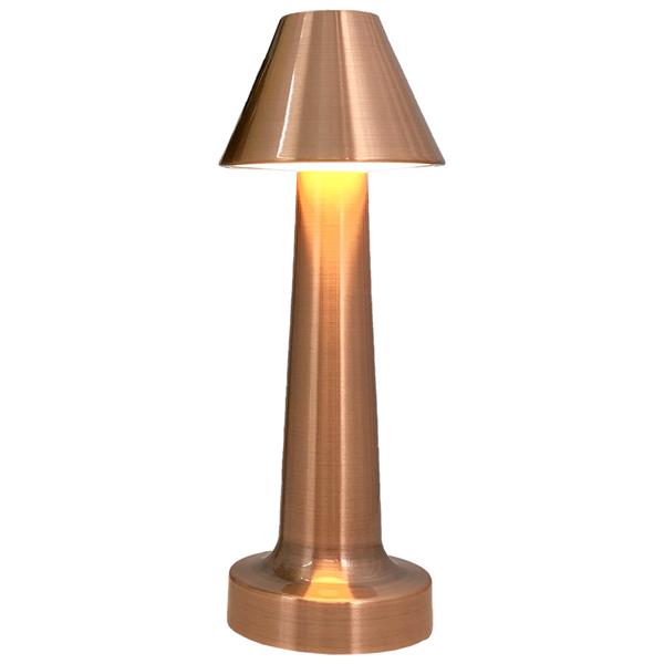 Biradlı Grv-812-Bakır Şarj Edilebilir Masa Lambası 9x22 cm