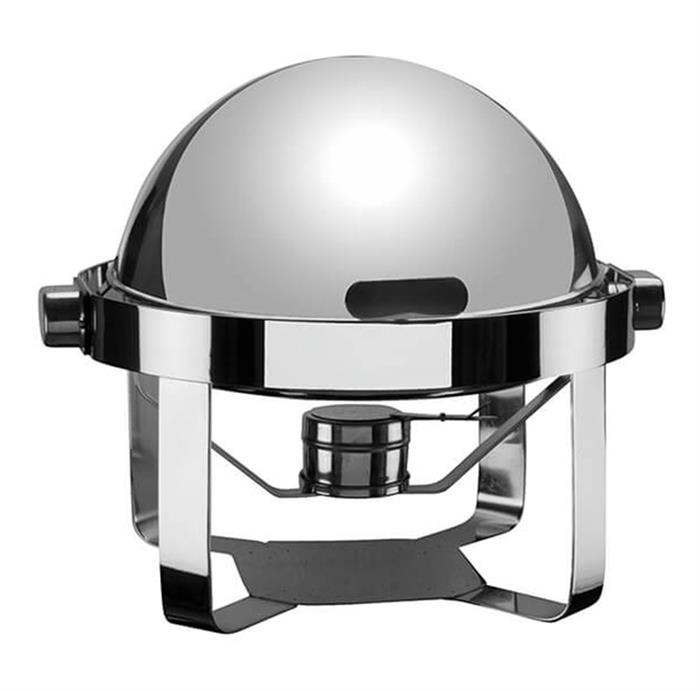 CHAFING DISH KÜRESEL KAP.DÜZ AYAK MAT KIZAKLI, E.ISITICI YOK