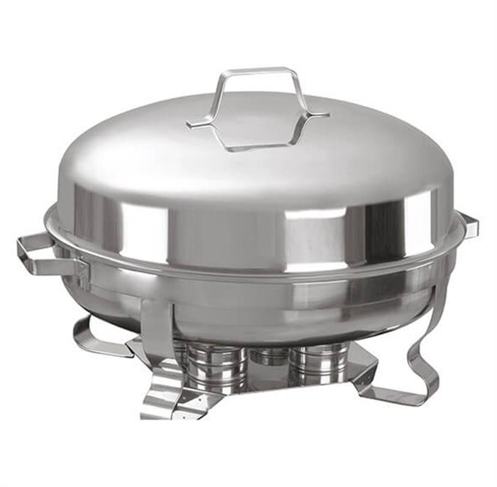 CHAFING DISH YUVARLAK 80 CM KAPAK WAS AYAK