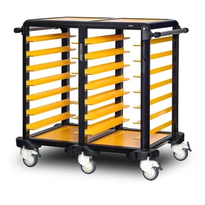 Gastrolley G.ST.75.D.1 75 İkili Servis Tepsi Arabası Etrafı Açık 101x71x99cm