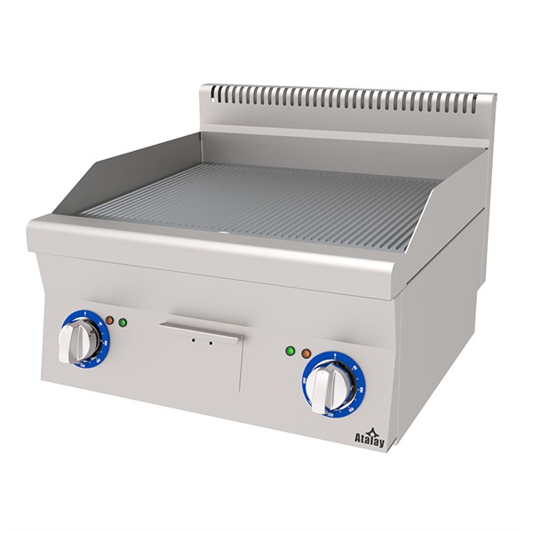 Atalay E AEI-660-N Elektrikli Pleyt Izgara Oluklu Yüzey 60x60x30-