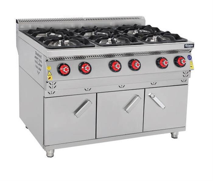 Himaksan FOG 1298 6+1 Fırın Gazlı Ocak Fırınlı