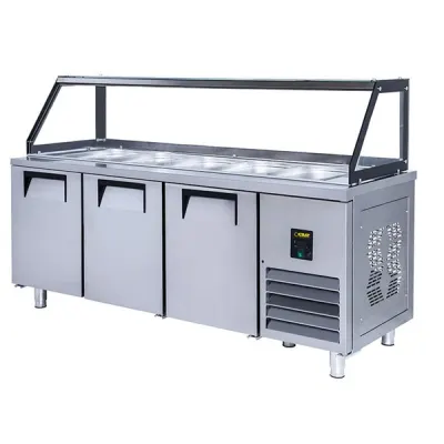 Gast CSBM3200C 3 Kapılı Camlı Servis Bain Marie