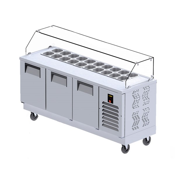 Gast HB1300 3 Kapılı Hazırlık Buzdolabı