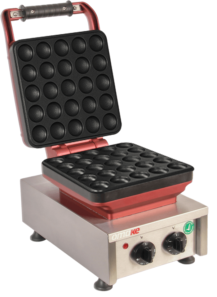 Omake Balls 25 Model Zamanlayıcılı Manuel Waffle Makinesi