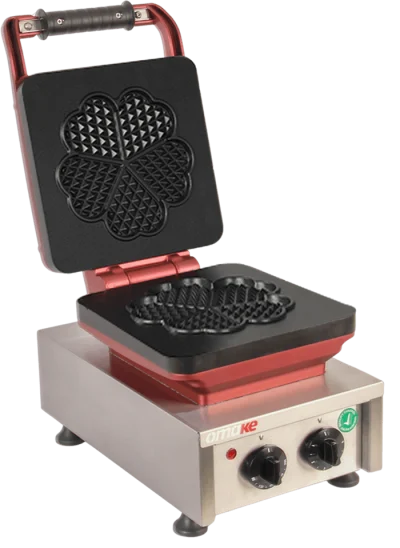 Omake Kalp Ø190 Model Zamanlayıcılı Manuel Waffle Makinesi