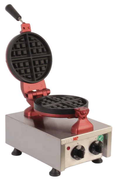 Omake Zamanlayıcılı Amerikan Model Tekli Yuvarlak Waffle Makinesi