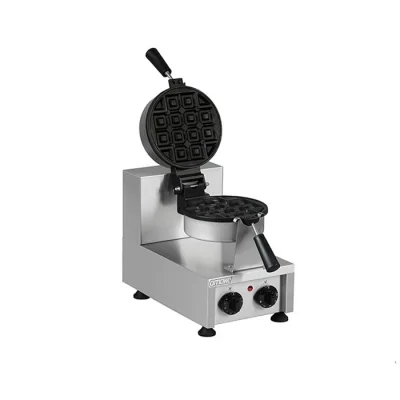 Omake Zamanlayıcılı Special Model Tekli Yuvarlak Waffle Makinesi