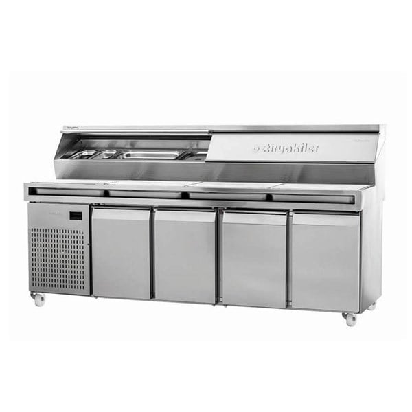 Öztiryakiler Make Up Pizza Hazırlık Dolabı 240X80 Özel Pizza Önü Gn Kap Telli