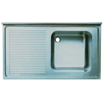 Öztiryakiler Tablalı Evye 100*70 Tek Goz Sol Damlalık 50*50*30 1,00 Mm