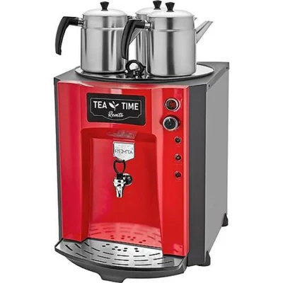Remta DE10P 3 Demlikli Premium Jumbo 40 lt Çay Ocağı Kırmızı
