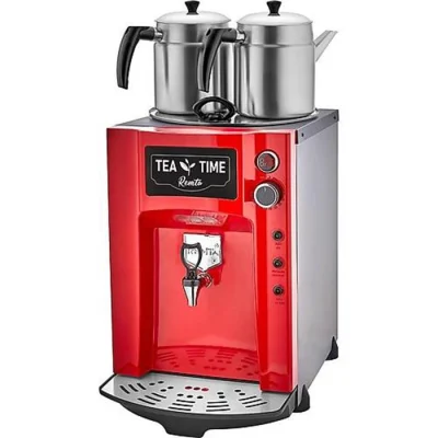 Remta DE12P 2 Demlikli Premium Jumbo 15 lt Çay Ocağı Kırmızı