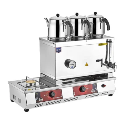 Remta N13 55 Model Üç Demlikli Gazlı CE 33 lt Kahveci Takımlı Çay Kazanı