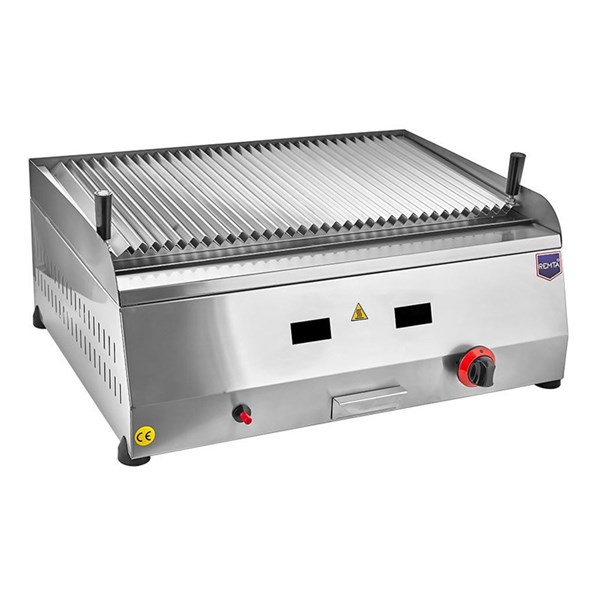 Remta R70CE(L) 70 cm Gazlı Lavtaşlı Izgara CE Belgeli 70 x 37 cm