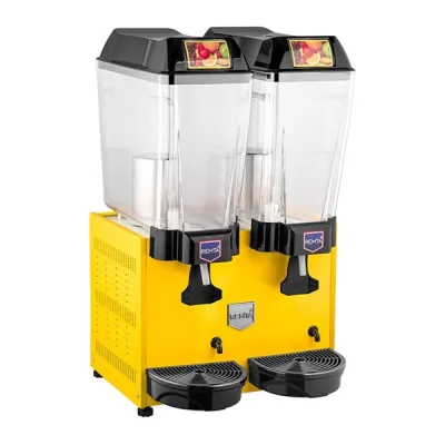 Remta ST12 Sarı Çiftli Limonata & Şerbet Makinesi 2x20 lt