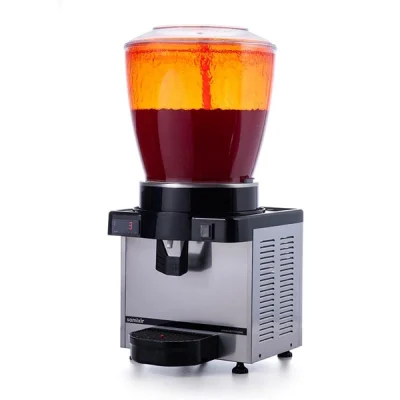 Samixir 22 L Panoramik Fıskiyeli Soğuk İçecek Dispenser Dijital Inox