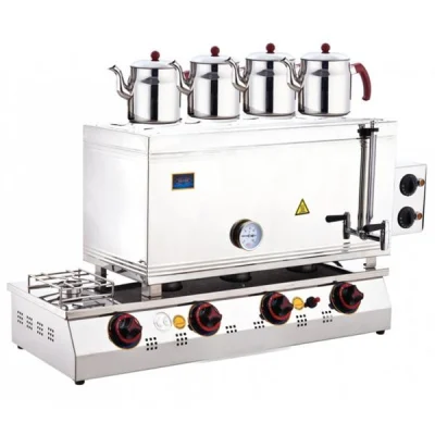 SilverInox 2067 LPG 85 Model 4 Demlikli Çift Taban Kaynaklı Çay Ocağı