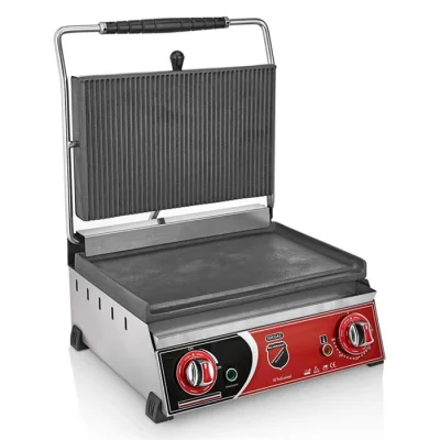 SilverInox 2131DZ Elektrikli Tost Makinesi Altı Düz 20 Dilim
