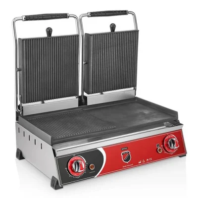 SilverInox 2132 Elektrikli Çift Kapaklı Tost Makinesi 20 Dilim
