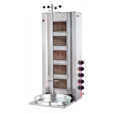 SilverInox 2163 5 Radyanlı Doğalgaz ve LPG li Döner Makinesi