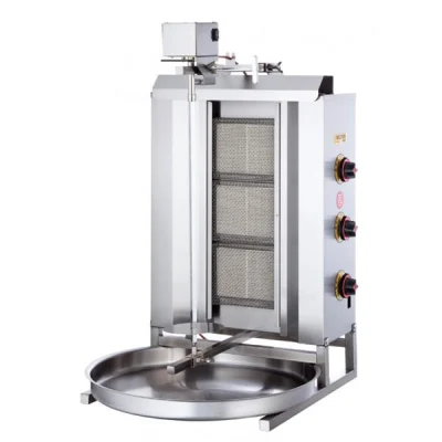 SilverInox 2165-U3L 3 Radyanlı Üstten Motorlu LPG ve Gazlı Döner Ocağı
