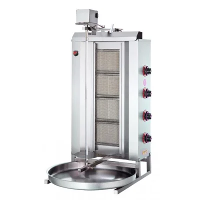 SilverInox 2166-U4 4 Radyanlı Üstten Motorlu Gazlı ve Lpgli Döner Ocağı