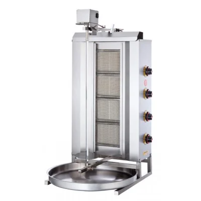 SilverInox 2166-U4L 4 Radyanlı Üstten Motorlu LPG ve Gazlı Döner Ocağı
