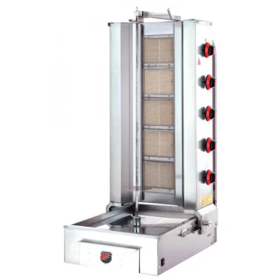 SilverInox 2167-A5 5 Radyanlı Alttan Motorlu Doğal Gazlı ve Lpgli Döner Ocağı