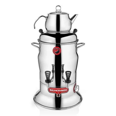 SilverInox 2200 2 Demlikli Çay Semaveri 7 lt