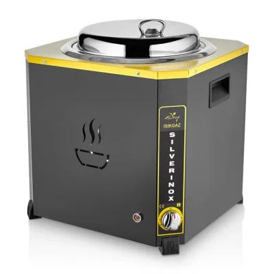 SilverInox C-02 Siyah Jumbo Çorba Kazanı 9 lt