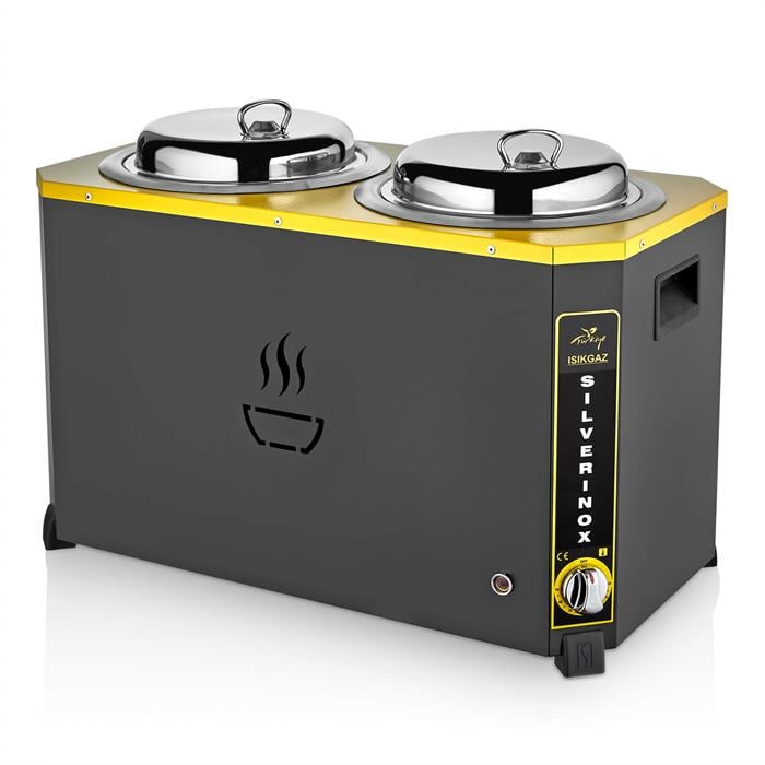 SilverInox C-05 Siyah Jumbo Çorba Kazanı 13 lt