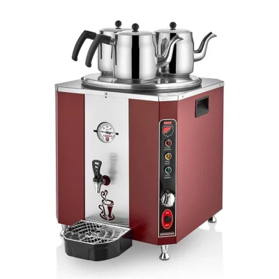 SilverInox EL-03K Elit Çay Makinesi Kırmızı 36 lt