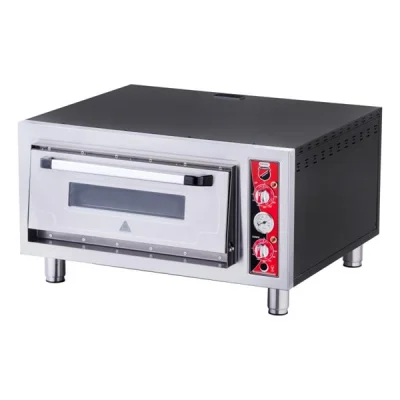 SilverInox PF-62 Elektrikli Tek Katlı Pizza Fırını 62x62 cm