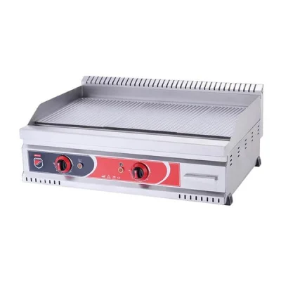SilverInox PGE-60-T Elektrikli Pleyt Izgara Tam Oluklu 60x60 cm
