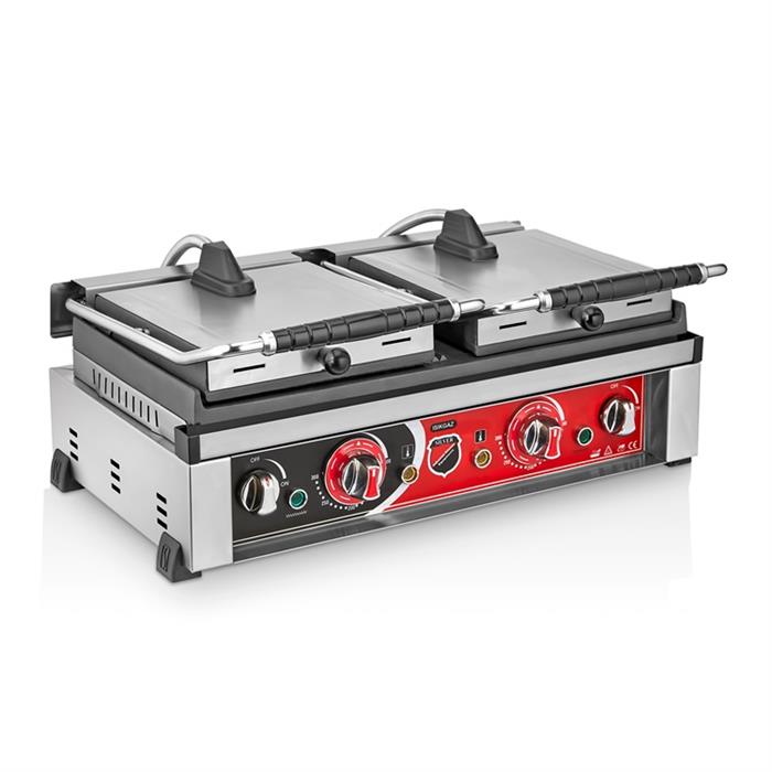 SilverInox SS-20D Elektrikli Çift Kapaklı Tost Makinesi 20 Dilim Style