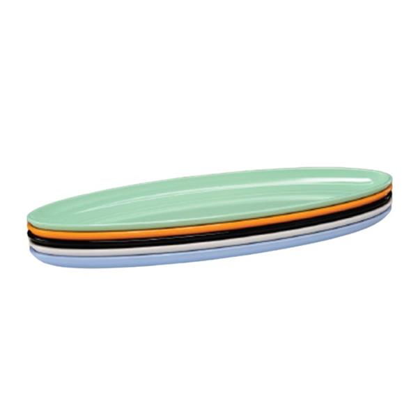 Zicco K-1453 Uzun Oval Melamin Teşhir 65x20x4 Cm Turuncu