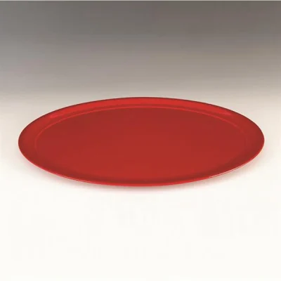Zicco K-2003 Oval Melamin Teşhir 55,5x42x3 Cm Kırmızı