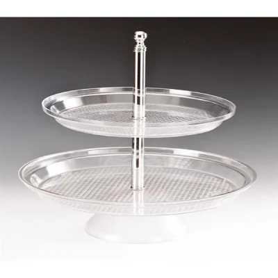 Zicco Zcp 181 İki Katlı Polikarbonat Pasta Standı 42-35 Cm
