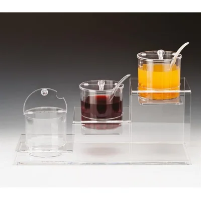 Zicco Zcp 195 3 Lü Merdiven Model Polikarbonat Sosluk Reçel Standı 1,5 Lt. 59x22,5x35 Cm