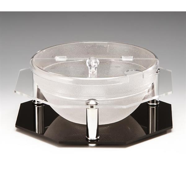 Zicco Zcp 247 Tekli Polikarbonat Kaseli Kapaklı Teşhir Standı Ø23-29x7 Cm