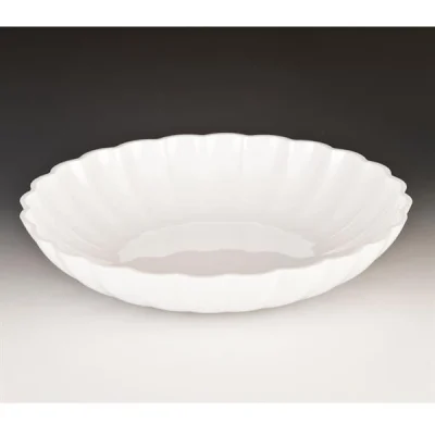 Zicco Zcp 297 Polikarbonat Yuvarlak Model Teşhir Kase Beyaz 36x7 Cm